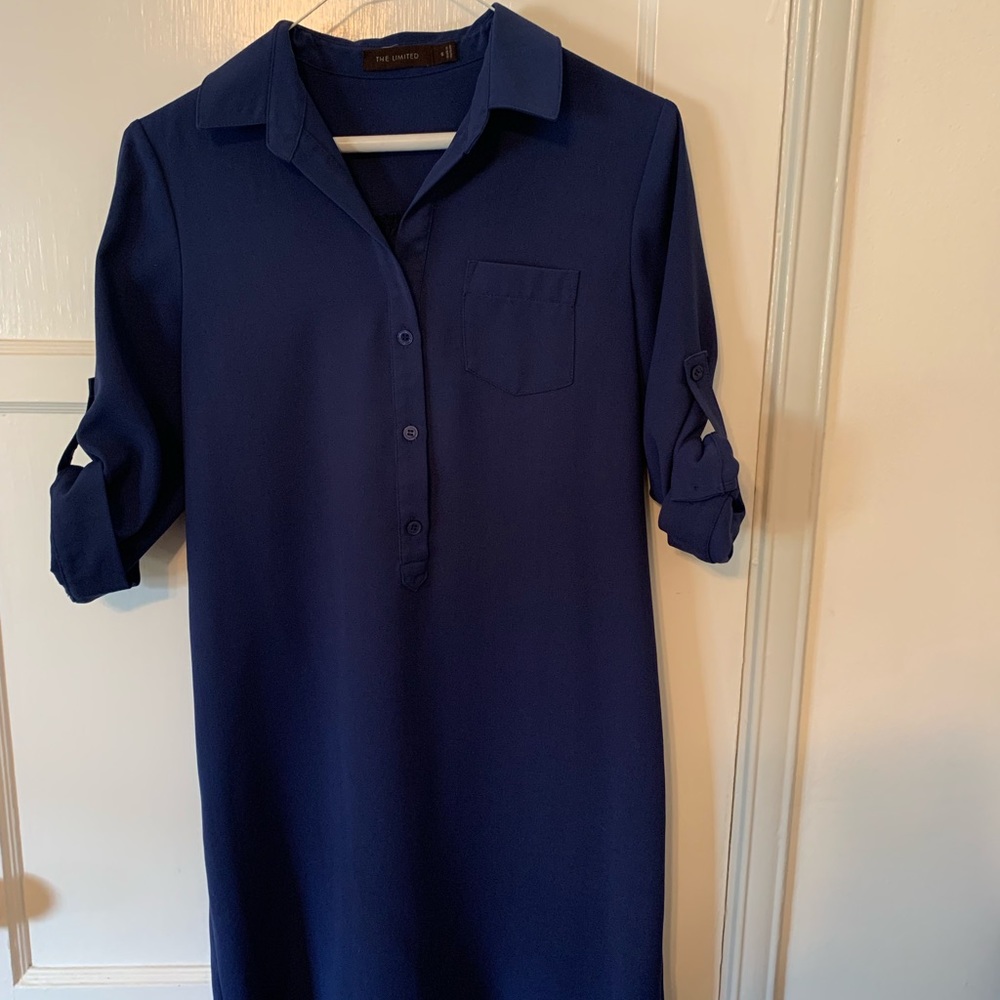 The Limited - Blue shirt dress